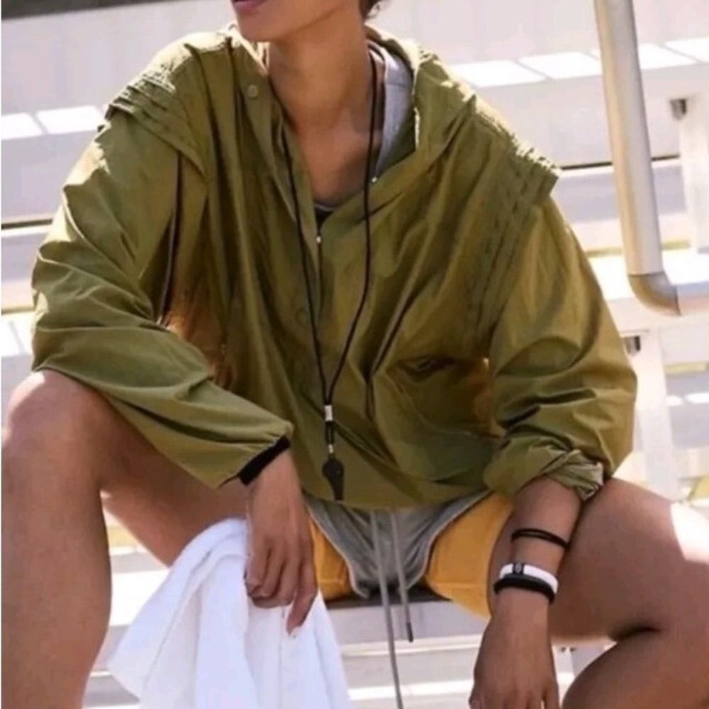 NWT Free People Olive Trek on Popover Pullover Size L